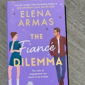 Elena Armas "The Fiancé Dilemma" — Purple Paperback Romance